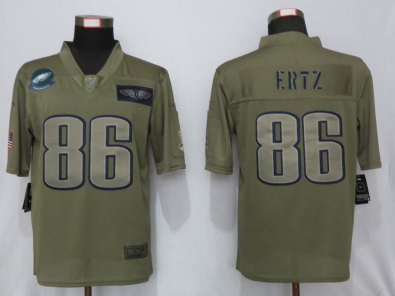 Men Philadelphia Eagles #86 Ertz Nike Camo 2019 Salute to Service Limited NFL Jerseys